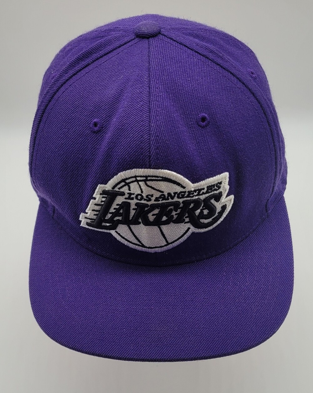 Los Angeles Lakers Hat Cap Snap Back Purple NBA Basketball Mens Mitchell & Ness